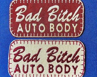 Pacchetto di toppe "bad bitch" / toppe da stirare per giacche da meccanico / regalo per lei "bad girl hot" / regalo per la migliore amica
