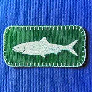 Sardine Fish Vintage Style Iron On Patch