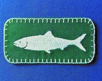 Sardine Fisch Aufnäher im Vintage Style