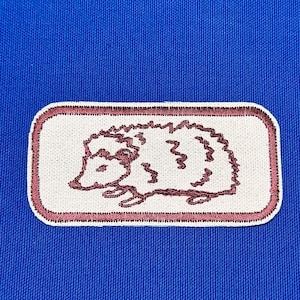 hedgehog iron on patch | cottagecore patch | vintage style patch