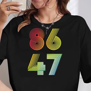 Unique 8647 Protest Code Graphic T-Shirt for Activists