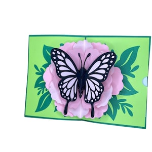 Carte pop-up papillon avec verset pour la fête des mères, un anniversaire, un anniversaire, un professeur ou une occasion spéciale, carte personnalisée, fabriquée au Canada