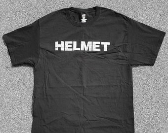 Vtg Helmet Metal Band Hanes T-Shirt Size (L)
