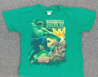 Vtg 2008 Marvel The Incredible Hulk Movie Kinder Jugend T-Shirt Größe Medium