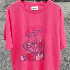 Vtg 1990s Northern Reflections Cartoon Garden Made in USA T-Shirt Size (L)