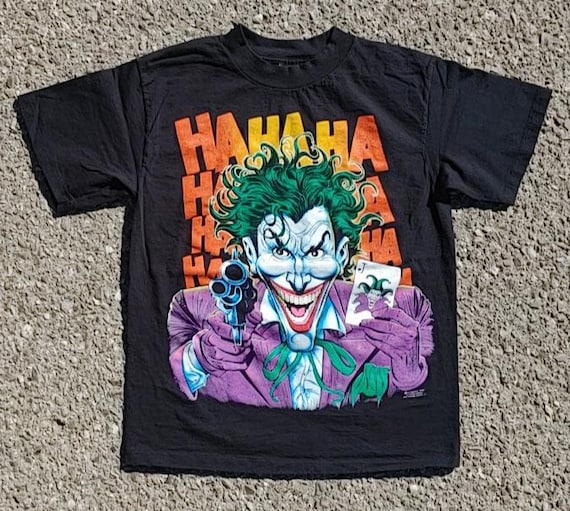 Vintage 1989 The Joker DC Comics HaHaHa Shirt - TokoPyramid