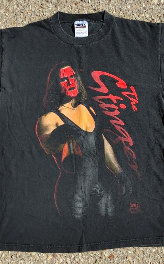 Vtg 1998 WCW NWO Sting Tultex T-Shirt Size (L) - image 2