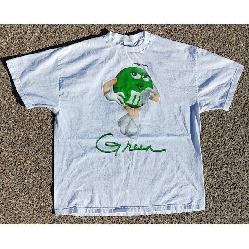 Vtg 2011 Green M&M's Candy T-Shirt Size (2XL)