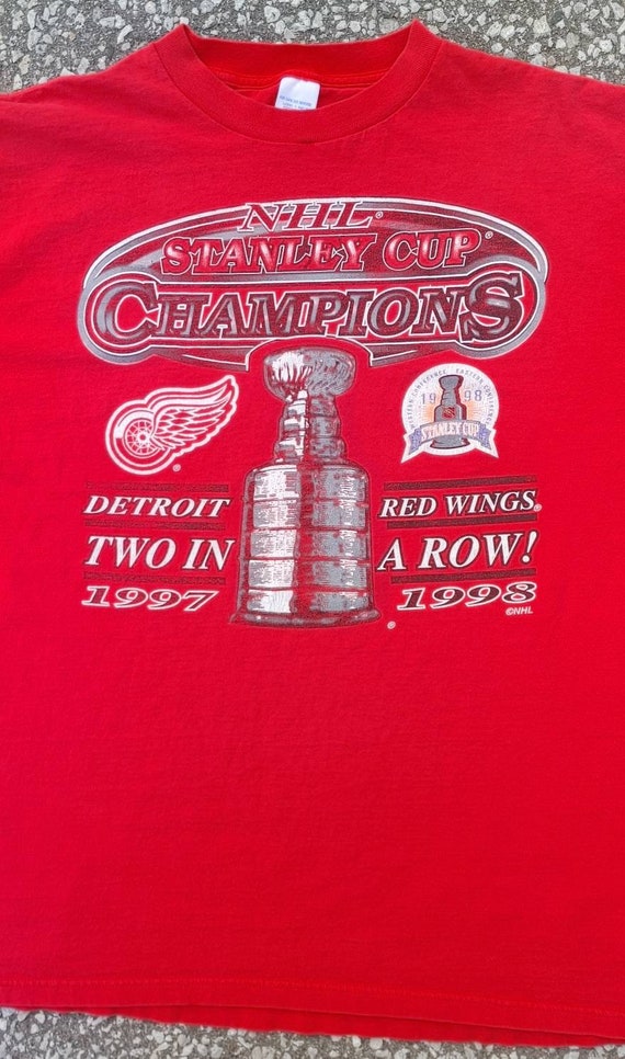 Vtg 1998 NHL Detroit Red Wings Stanley Cup Champs… - image 2