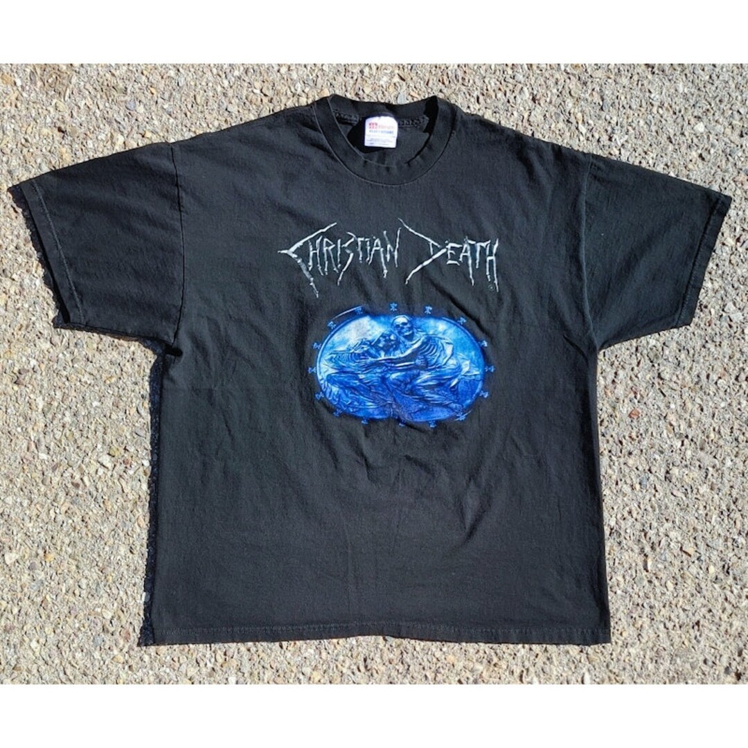 Vtg 1990s Christian Death Hanes Heavyweight Band Camiseta Tamaño XL ...
