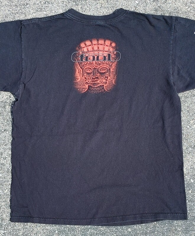90'S Anvil Message Print T-Shirt Made in USA Men's Medium