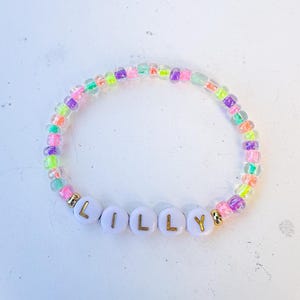 Girls Personalized Name Bracelet | Toddler Name Bracelet | Girls Party Favors | Girls Name Bracelet | Gift for Girls | Granddaughter Gift