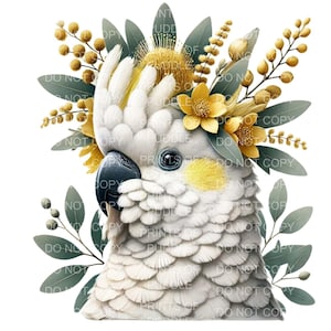 Stampa artistica da parete con uccelli - Illustrazione di uccelli ad acquerello, Decorazione per la casa ispirata alla natura, Opera d'arte vintage con voliera, Poster botanico di uccelli, Regalo di compleanno