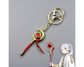 Frieren Magic Anime Keychain, Cute Cosplay Hanging Keychain Anime, Anime Lover Gift