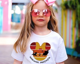 Hakuna Matata toddler T-Shirt, Disney Animal Kingdom Kids Shirts, Animal Kingdom Minnie Head Shirt, Animal Kingdom Family Matching Shirts