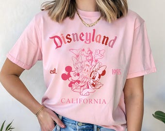 Comfort Colors® Disneyland California Est 1955 Shirt, Disneyland Shirt, Mickey And Friends Shirt, Walt Disney World Family Vacation T-Shirt