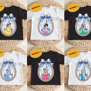 Disney Princess Magical Castle Shirt, Disney Coquette Bow Kids Shirt, Disney Princesses Characters Sweatshirt, Disney Princess Baby Bodysuit
