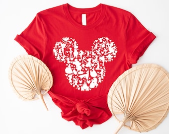 Camiseta Disney para niños, camiseta Disney para mujer, camiseta Disney con orejas, camiseta Disney para bebés, camiseta Disney con silueta de Mickey Mouse, body Disney para bebé