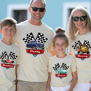 Cars Shirt, Lightening McQueen Matching Shirts, Tow Mater T-Shirt, Sally Doc Hudson Shirt, Disney Family Trip Shirts, image 4