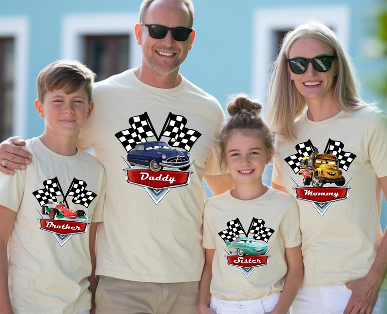 Cars Shirt, Lightening McQueen Matching Shirts, Tow Mater T-Shirt, Sally Doc Hudson Shirt, Disney Family Trip Shirts, image 4