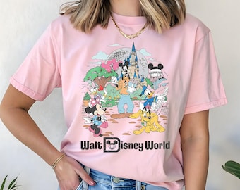 Comfort Colors® Retro Walt Disneyworld Shirt, Vintage Disneyworld T-Shirt, Mickey And Friends Shirt, Retro Disney Shirt, Disney Trip