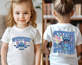 World Disney Stitch Est. 2002 T-Shirts, Stitch Kids Shirts, Cute Stitch Shirt, Disney Stitch Snacks T-Shirt, Stitch Disneyland T-Shirts