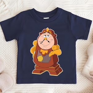 Custom Beauty And The Monster Family Matching T-Shirt, Beast Beauty Enchanted Rose Candelabra Group Matching Shirts, Movie Matching T-Shirt image 3