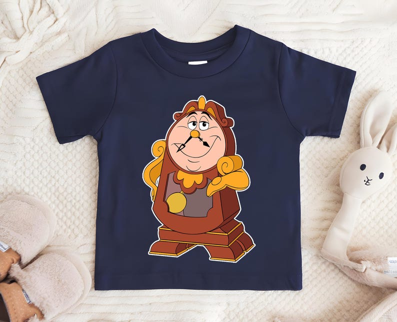 Custom Beauty And The Monster Family Matching T-Shirt, Beast Beauty Enchanted Rose Candelabra Group Matching Shirts, Movie Matching T-Shirt image 3