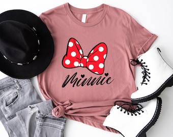 Minnie Bow Shirt, Disney Women Shirt, Minnie Bow Kids Sweatshirt, Disney Minnie Kids Shirt, Disney Shirt for Friend, Disney Baby Bodysuit