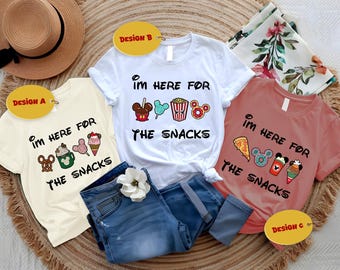 I'm Here For The Snacks Shirt, I'm Here For The Snacks Kids Shirt, Disney Snack Baby Bodysuit, Disney Food T-Shirts, Disneyland Sweatshirt
