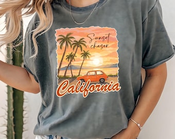 Comfort Colors® Vintage California Shirt, California Sunset Shirt, California Beach Shirt, Retro California Shirt, Comfort Colors® T-Shirt