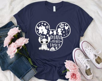 Ohana Family Shirt, Family Vacation Kids Shirt, Ohana Baby Bodysuit, Ohana Means Family Shirt, Vacation Toddler Shirt, Lilo and Stitch Shirt