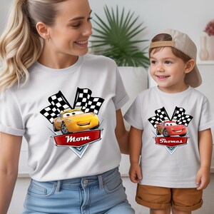 Cars Shirt, Lightening McQueen Matching Shirts, Tow Mater T-Shirt, Sally Doc Hudson Shirt, Disney Family Trip Shirts, image 3