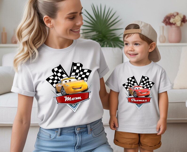 Cars Shirt, Lightening McQueen Matching Shirts, Tow Mater T-Shirt, Sally Doc Hudson Shirt, Disney Family Trip Shirts, image 3