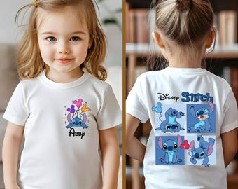 Personalized Disney Stitch Shirt, Custom Stitch Baby Bodysuit, Magic Kingdom Kids Shirt, Disney Trip Shirt, Disney Stitch Matching T-Shirt