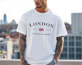 London United Kingdom T-Shirt, England Unisex Shirts, London England T-Shirt, London Travel Shirt, Unisex Shirts, Gift for Her, Gift For Him