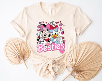 Disney Minnie Daisy Kids Shirt, Disney Girls Kids Sweatshirt, Disney Besties Women Shirt, Disneyworld Shirt, Disneyland Girls Matching Shirt