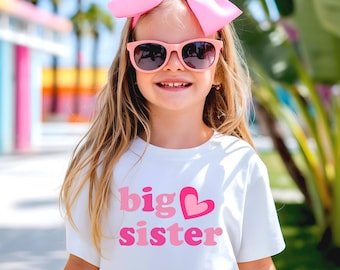 Big Sister Toddler T-Shirt, Cute Announcement Kids Shirt, Big Sister Gift Kids Sweatshirt, Big Sister To Be Shirt, Pregnancy Reveal T-Shirt