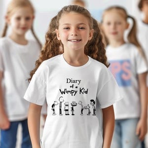 Diary of a Wimpy Kid T-Shirt, World Book Day Jumper Shirt, Bookworm Wimpy Cartoon Shirt, Book Day Kids Shirt, Diary of a Wimpy Kid Shirt