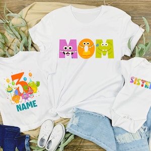 Custom Simple Birthday Shirt, Personalized Birthday Shirt, First Birthday Shirt, Simple Birthday Baby Bodysuit, Personalized Family T-Shirts
