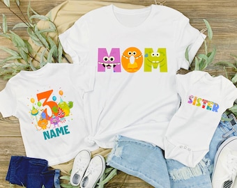 Custom Simple Birthday Shirt, Personalized Birthday Shirt, First Birthday Shirt, Simple Birthday Baby Bodysuit, Personalized Family T-Shirts