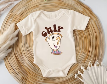 Disney Beauty And The Beast Chip T-Shirt, Disney Beauty And The Beast Chip Kids T-Shirt, Disney Beauty And The Beast Chip Baby Bodysuit