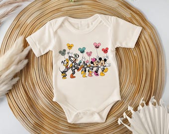 Mickey And Friends Halloween Toddler Shirt, Disney Halloween Baby Bodysuit, Mickey And Friends Halloween Skeleton Shirt, Mickey Spooky Shirt