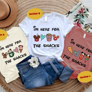 I'm Here For The Snacks Shirt, I'm Here For The Snacks Kids Shirt, Disney Snack Baby Bodysuit, Disney Food T-Shirts, Disneyland Sweatshirt