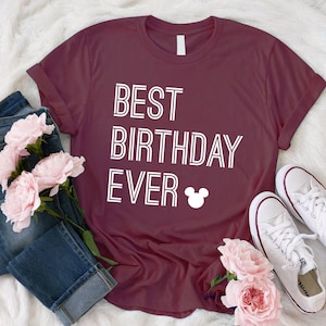 Best Birthday Ever Disney Shirt, Best Birthday Disney T-Shirt, Men&#39;s Disneyworld Shirts, Disney T-Shirt, Birthday Shirt, Mickey Men Shirts
