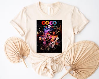 Disney Coco T-Shirt, Disneyland Coco Movie Themed Shirt, Disney Coco Shirt, Ernesto De La Cruz Hector Riveras Dante Coco Poster Unisex Shirt