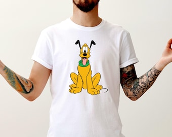 Disney Pluto Unisex Shirt, Disney Family Trip Matching T-Shirts, Disney Pluto Women Shirt, Disney Pluto Men's Shirt, Disneyland Trip Shirts