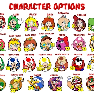 Personalized Mario And Friends Family Matching Shirts, Gaming Matching Family T-Shirt, Mario Game Custom T-Shirt, Custom Mario Shirt image 5