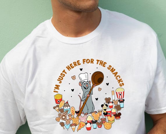 Disney Ratatouille Toddler T-Shirt, Disney Remy Toddler Shirt, Disney Snacks Kids Shirt, I'm Just Here For The Snacks Toddler Shirt