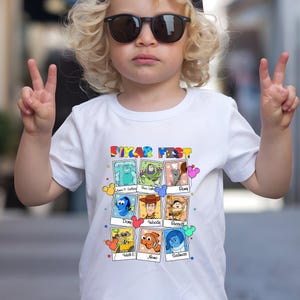Disney Characters Photos Shirt, Toy Story Remy Monster Inc Balloons Shirt, Disney Fest Shirt, Disneyland Family Disney Fest Toddler Shirt imagem 2
